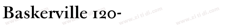 Baskerville 120字体转换